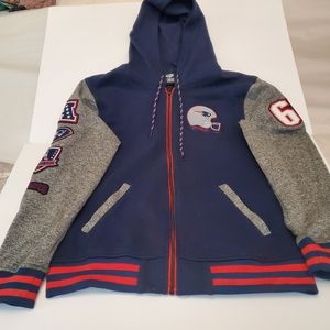 New England Patriots Hooded Zip-up hoodie size Medium